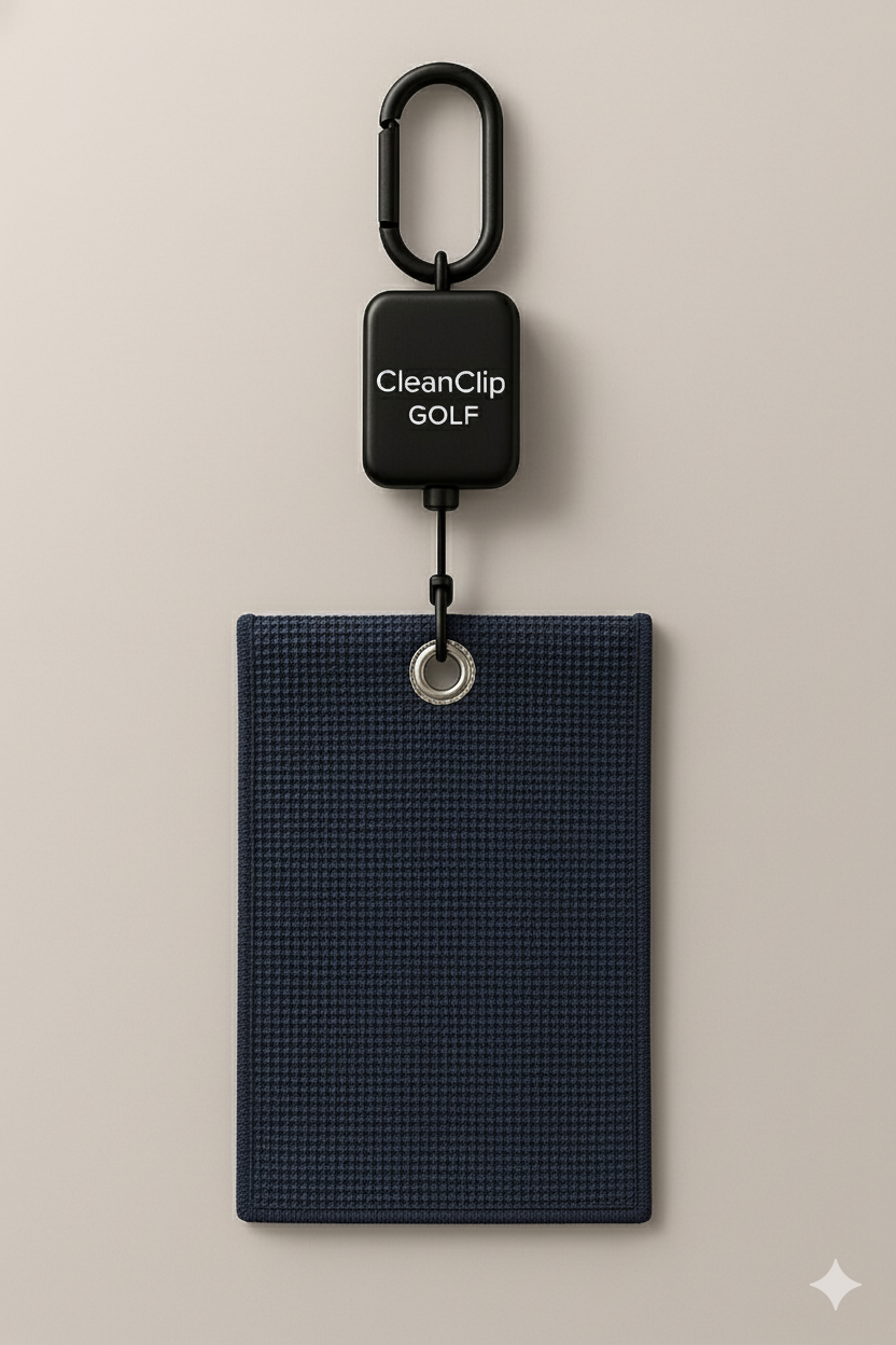 CleanClip Golfhåndklæde  (Mørkeblå)