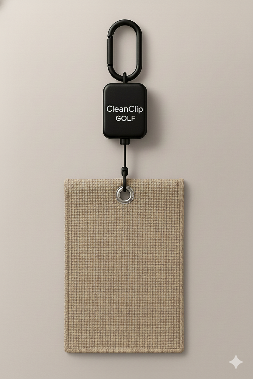 CleanClip Golfhåndklæde (Beige)
